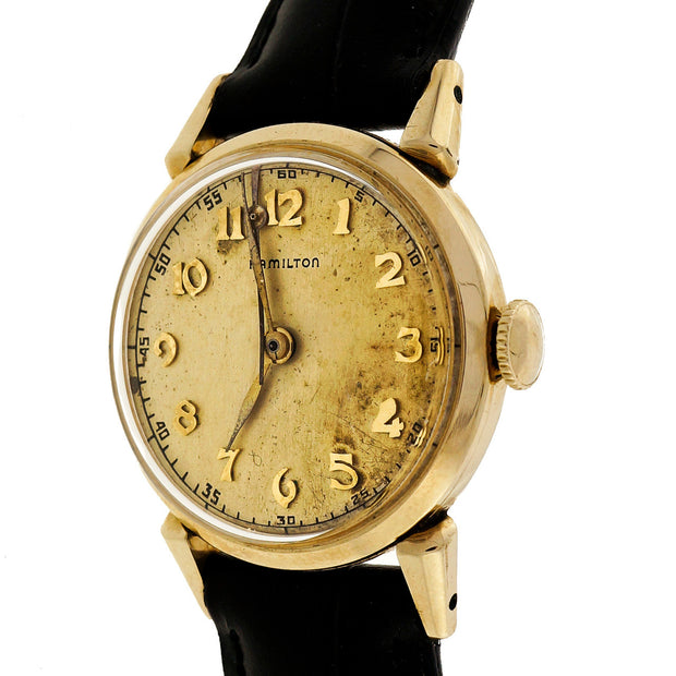 1950 Hamilton 748 Gold Filled 18 Jewel Strap Wrist Watch