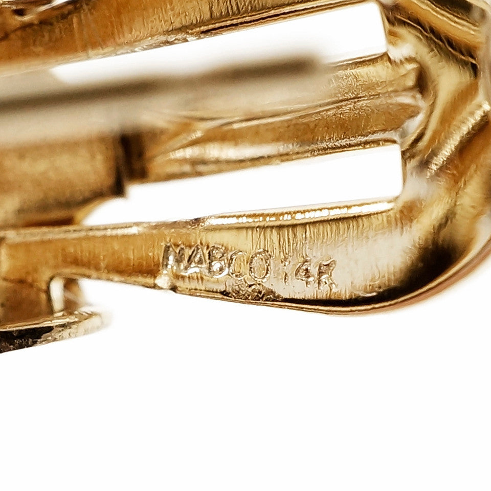 Estate Love Knot Earrings 14k Yellow Gold Clip Post – image 5