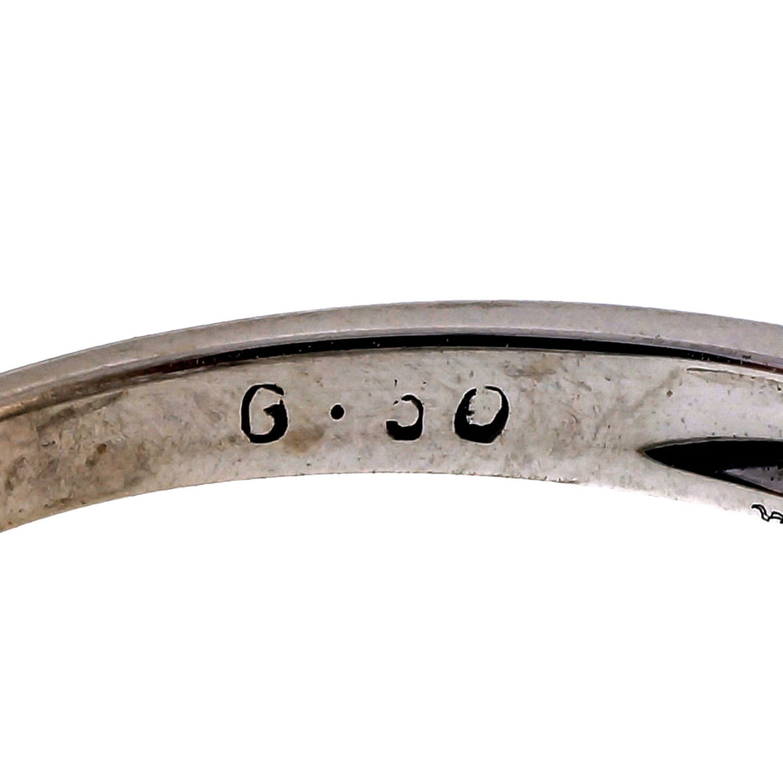 Estate Princess Cut White gold 14k .50ct Channel Band – image 5