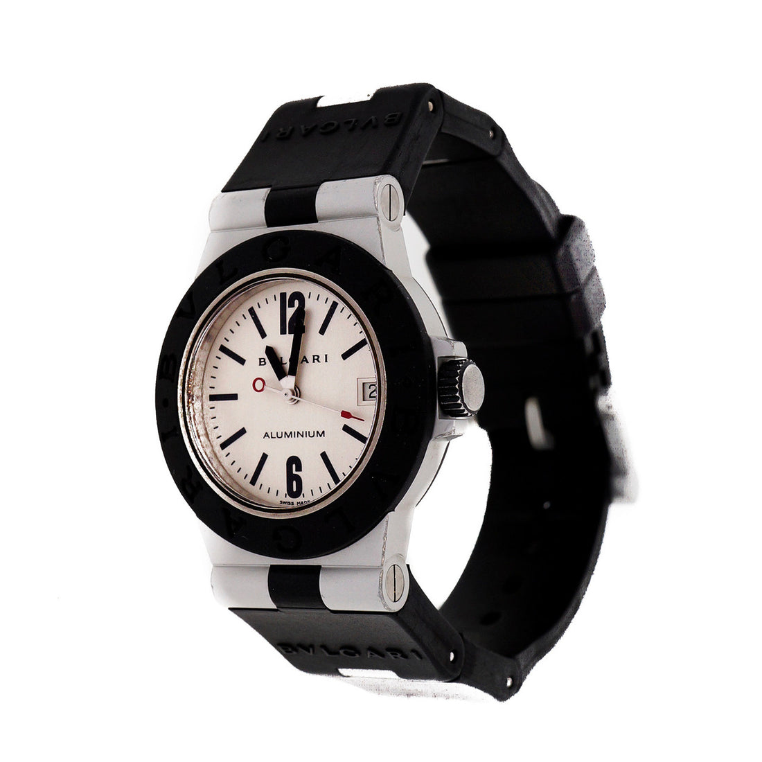 Bulgari Diagono Aluminum Rubber Quartz Watch – image 11