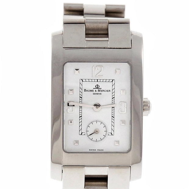 Baume & Mercier Hampton Steel Wrist Watch White Dial