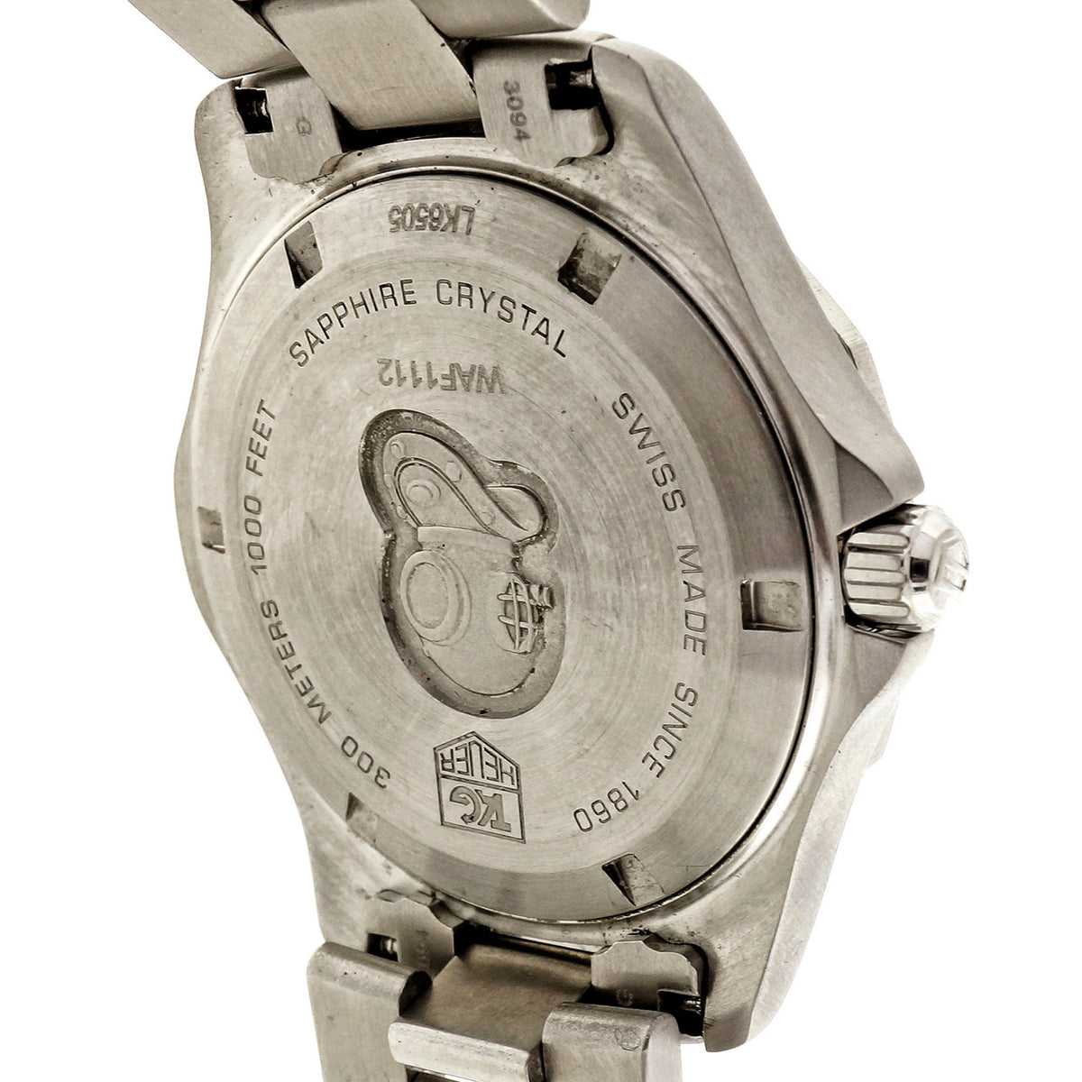 Tag Heuer Steel Aquaracer Silver Dial Wrist Watch – image 3
