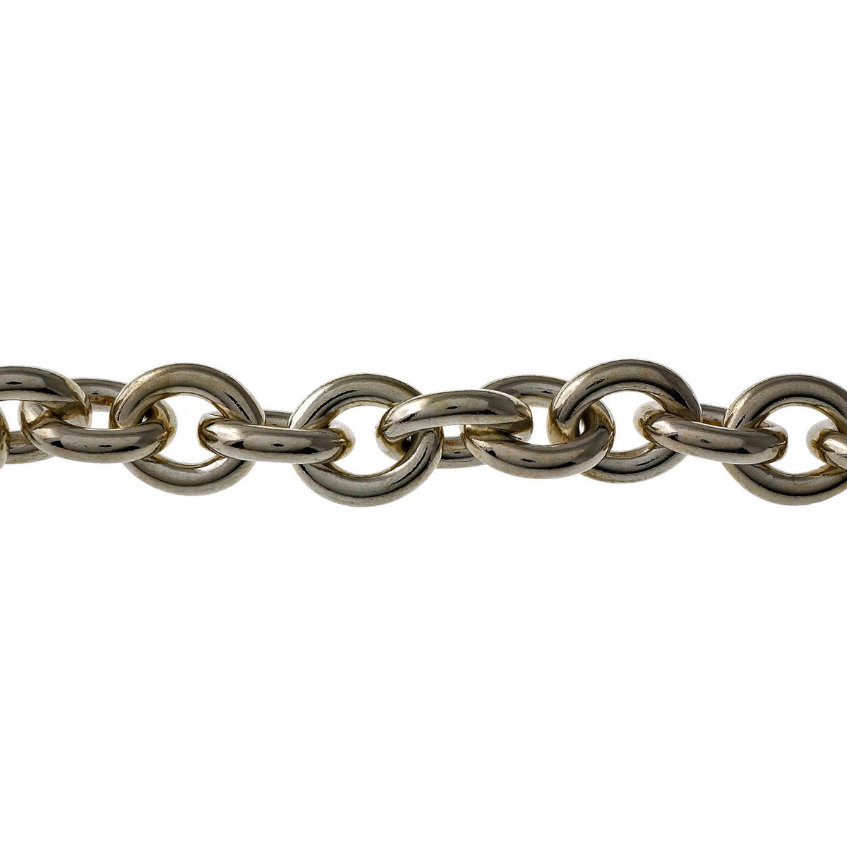 Estate Return To Tiffany Silver Oval Choker Necklace – image 4