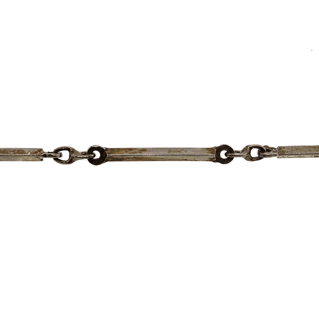 Bucherer 1940 Ball Form Pendant Watch Silver Bar Link Long Chain – image 8