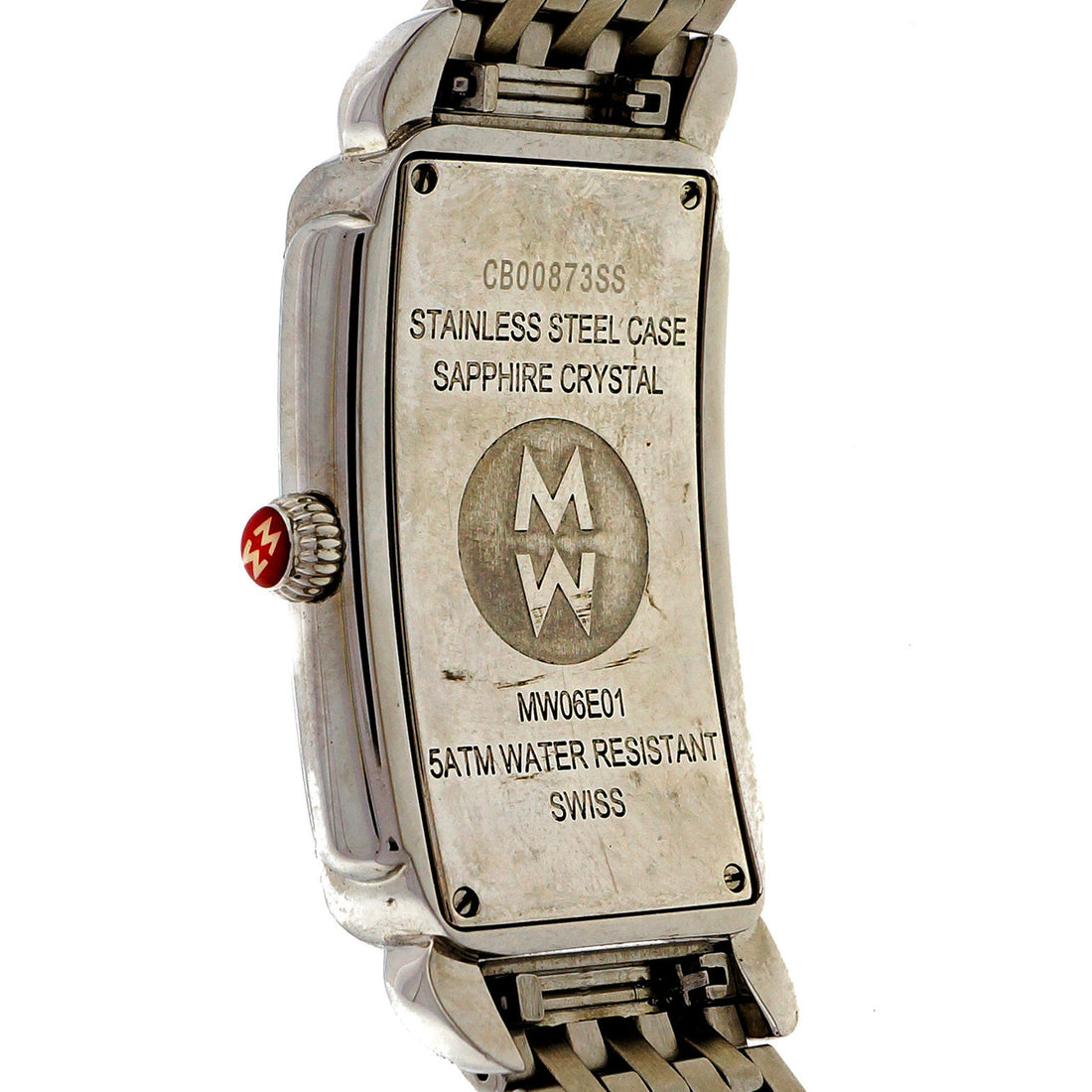 Large Size Michelle Deco Diamond Steel MW06E01 Wrist Watch – image 9