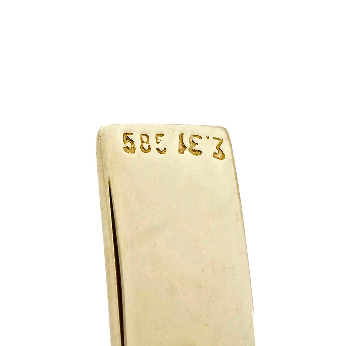 Estate Diamond Cross 14k Yellow & White Gold Pendant – image 5