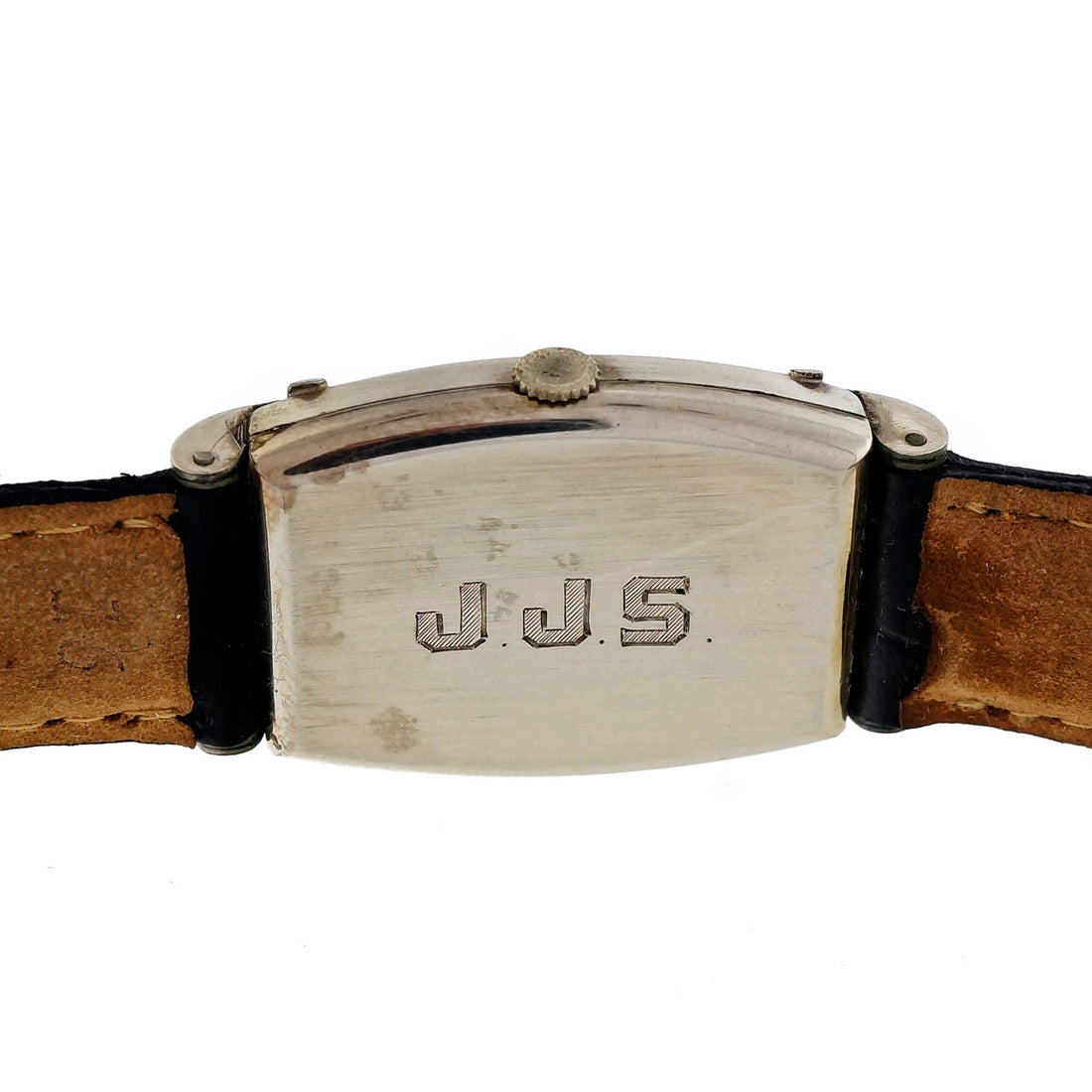 Tavannes 1950 Art Deco Hooded Lug Steel Strap Wrist Watch – image 3