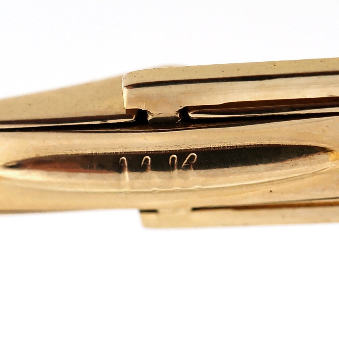 Vintage 1950 Textured 3-D Swirl 14k Yellow Gold Cufflinks – image 4