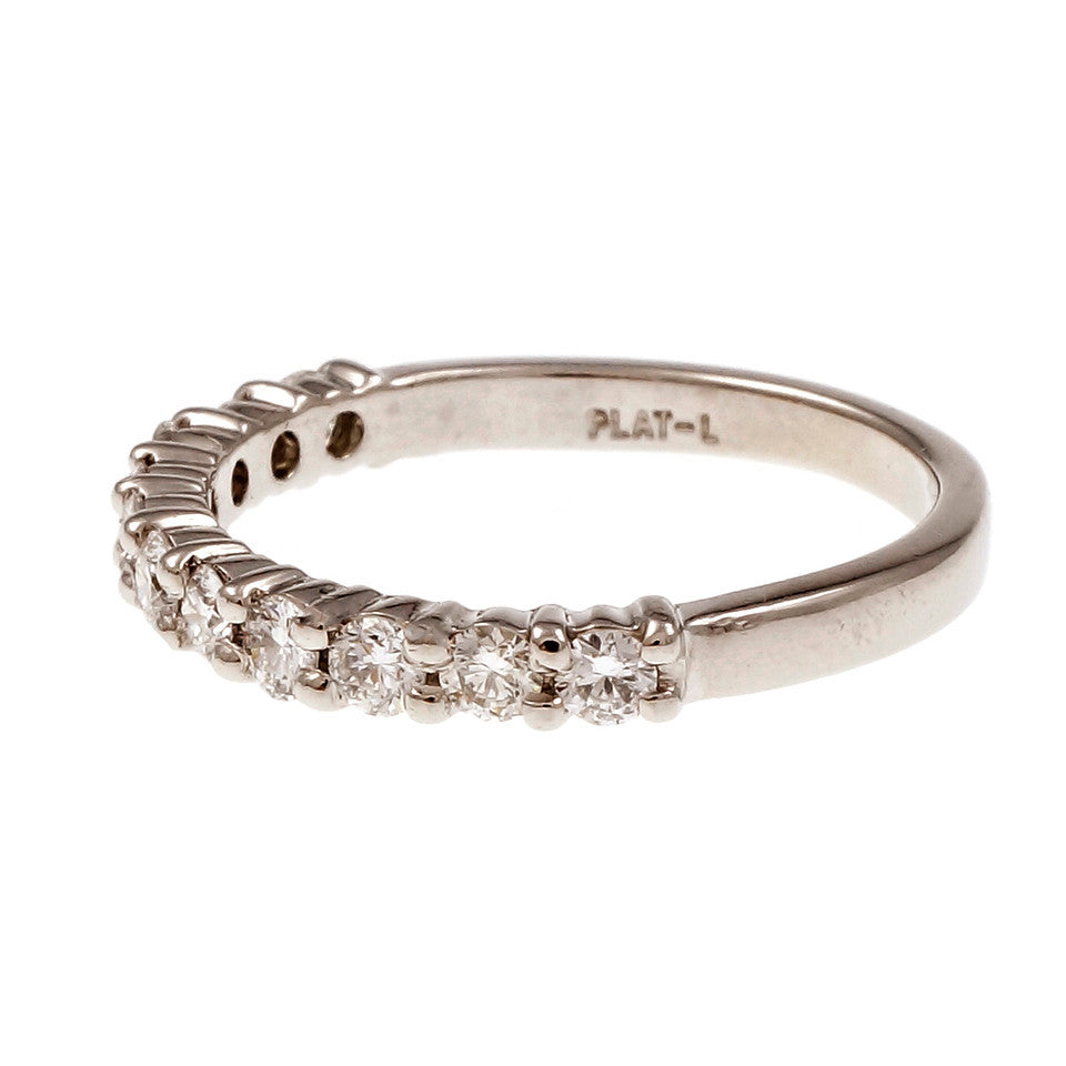 Peter Suchy Common Prong 11 Diamond Band Ring Platinum – image 2