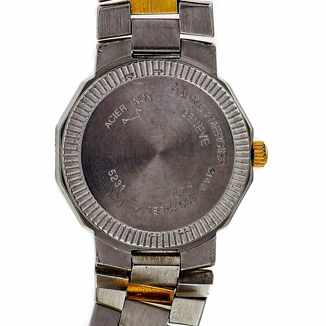 Ladies Baume & Mercier Riviera 18k Steel Watch Custom Colored Blue Dial – image 3
