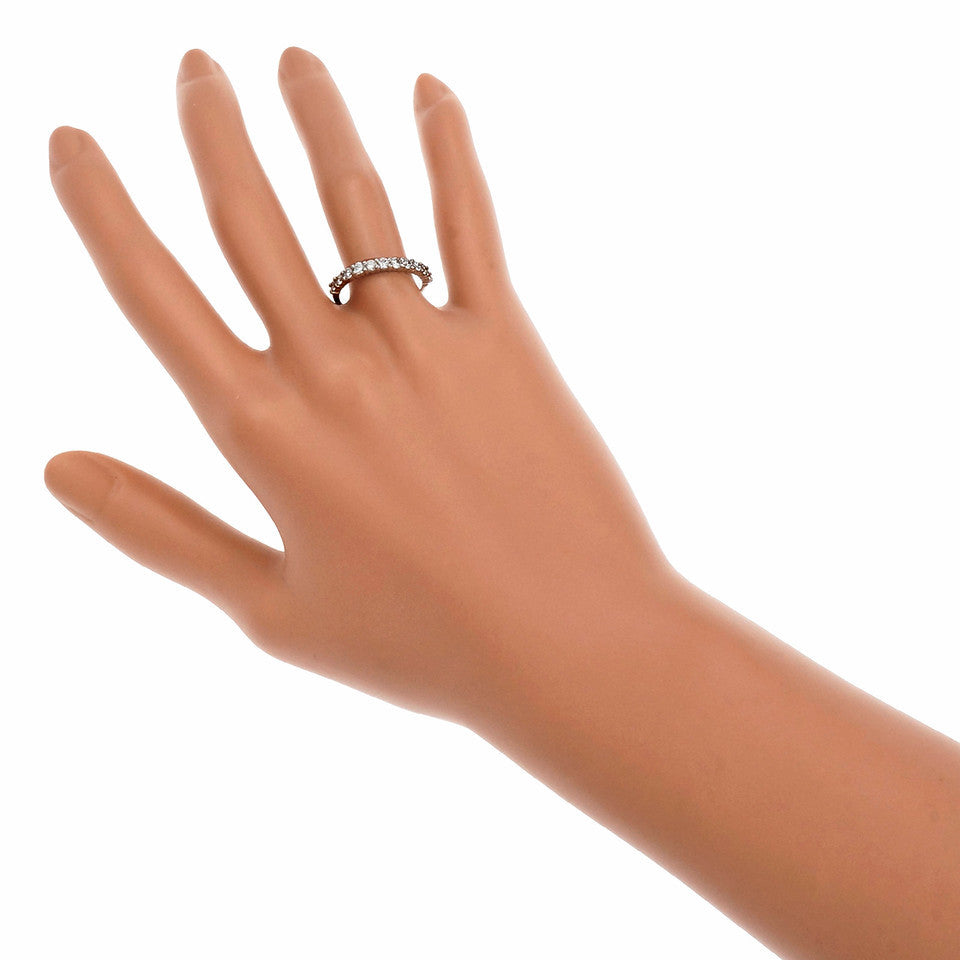 Peter Suchy Common Prong 11 Diamond Band Ring Platinum – image 5
