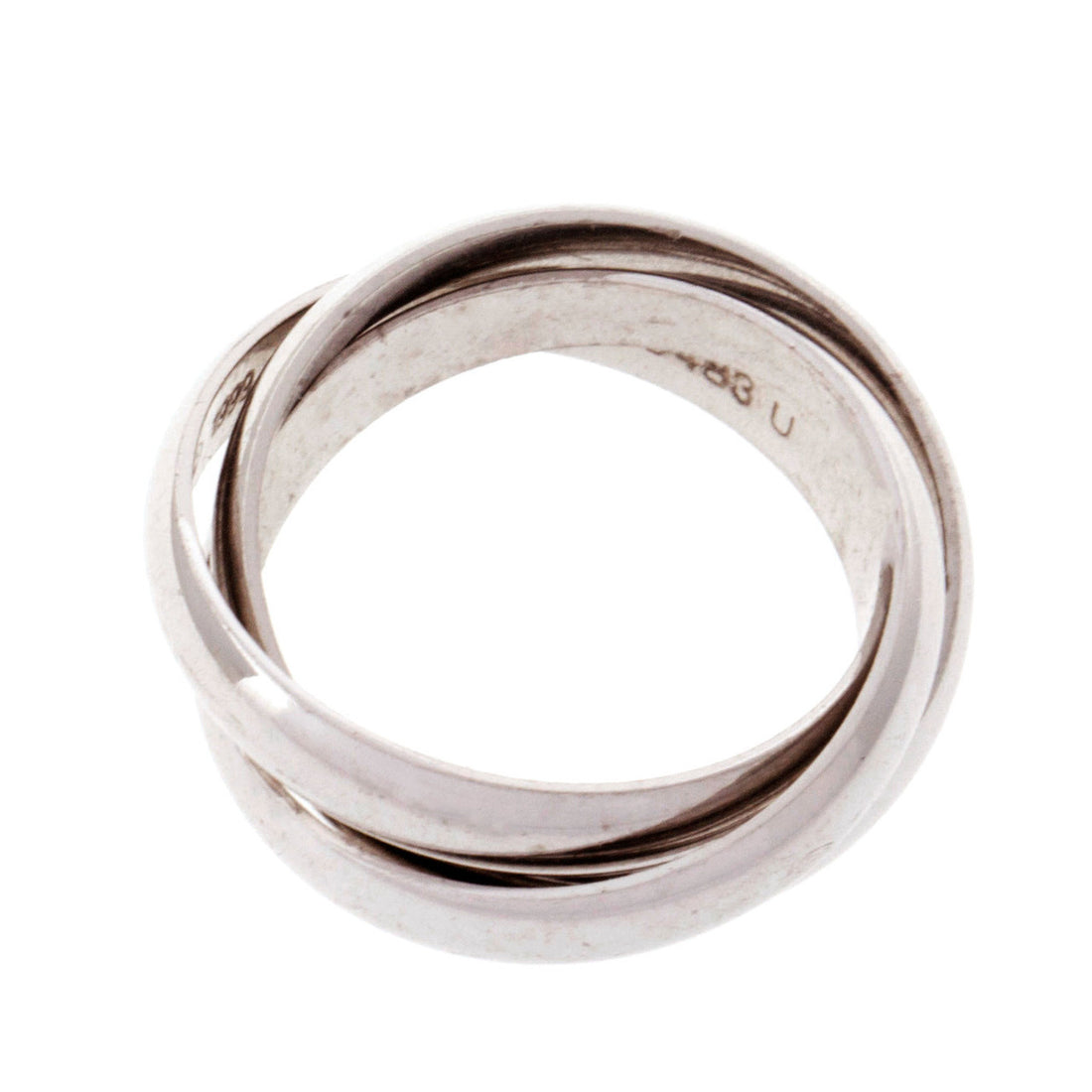 Cartier Trinity Rolling Band Ring 18k White Gold – image 2