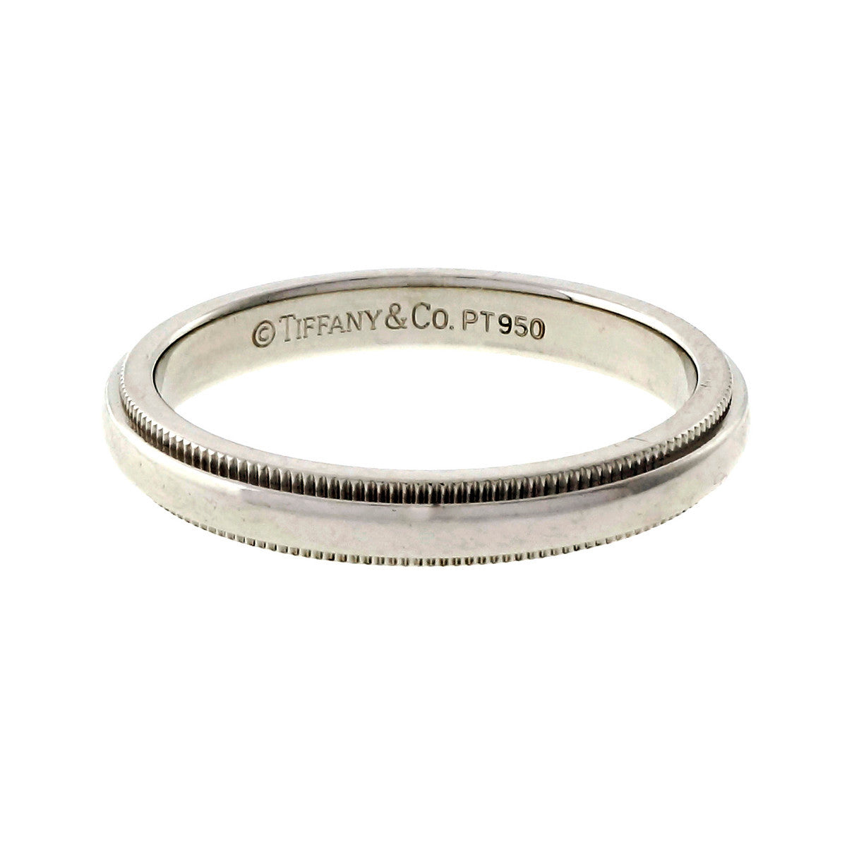 Tiffany & Co 3mm Platinum Wedding Band Ring