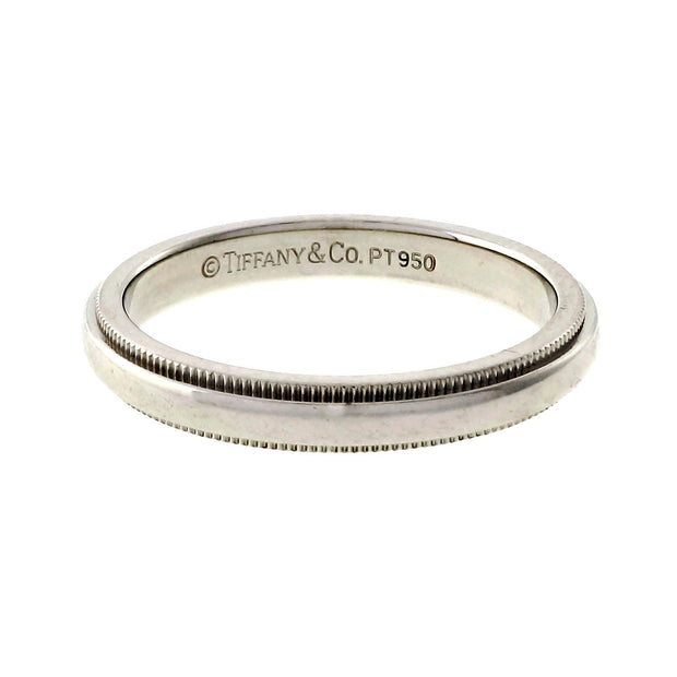 Tiffany & Co 3mm Platinum Wedding Band Ring