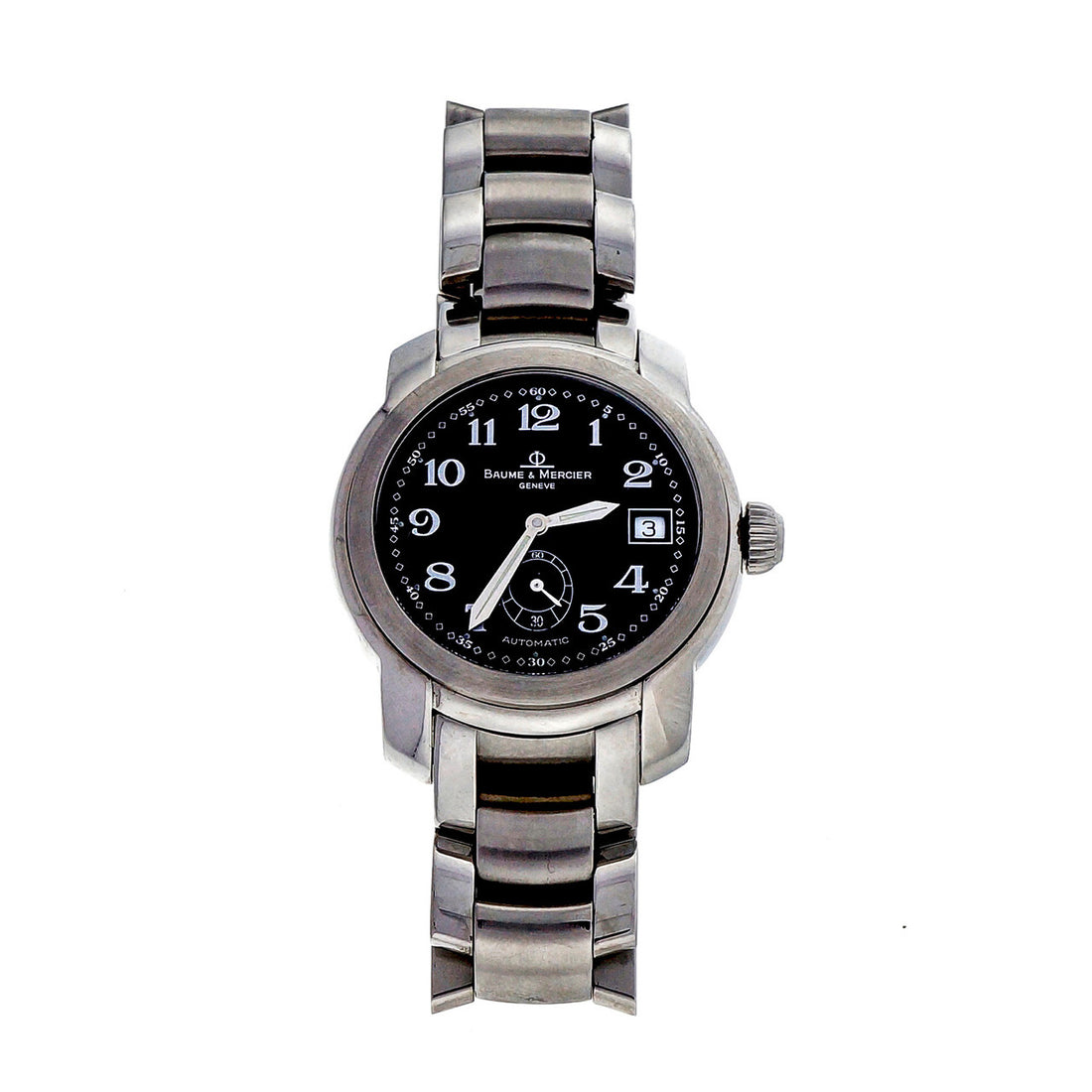 Baume & Mercier Black Dial Automatic Steel Capetown Wrist Watch – image 2