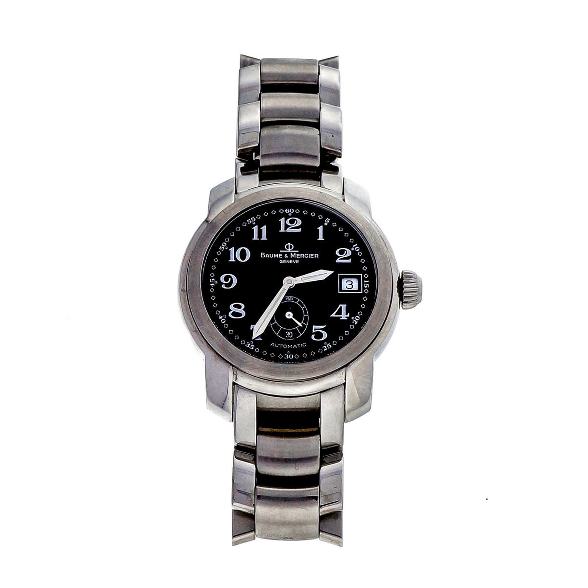 Baume & Mercier Black Dial Automatic Steel Capetown Wrist Watch – image 7