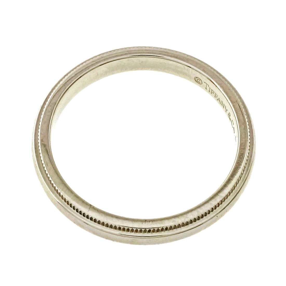 Tiffany & Co 3mm Platinum Wedding Band Ring – image 2