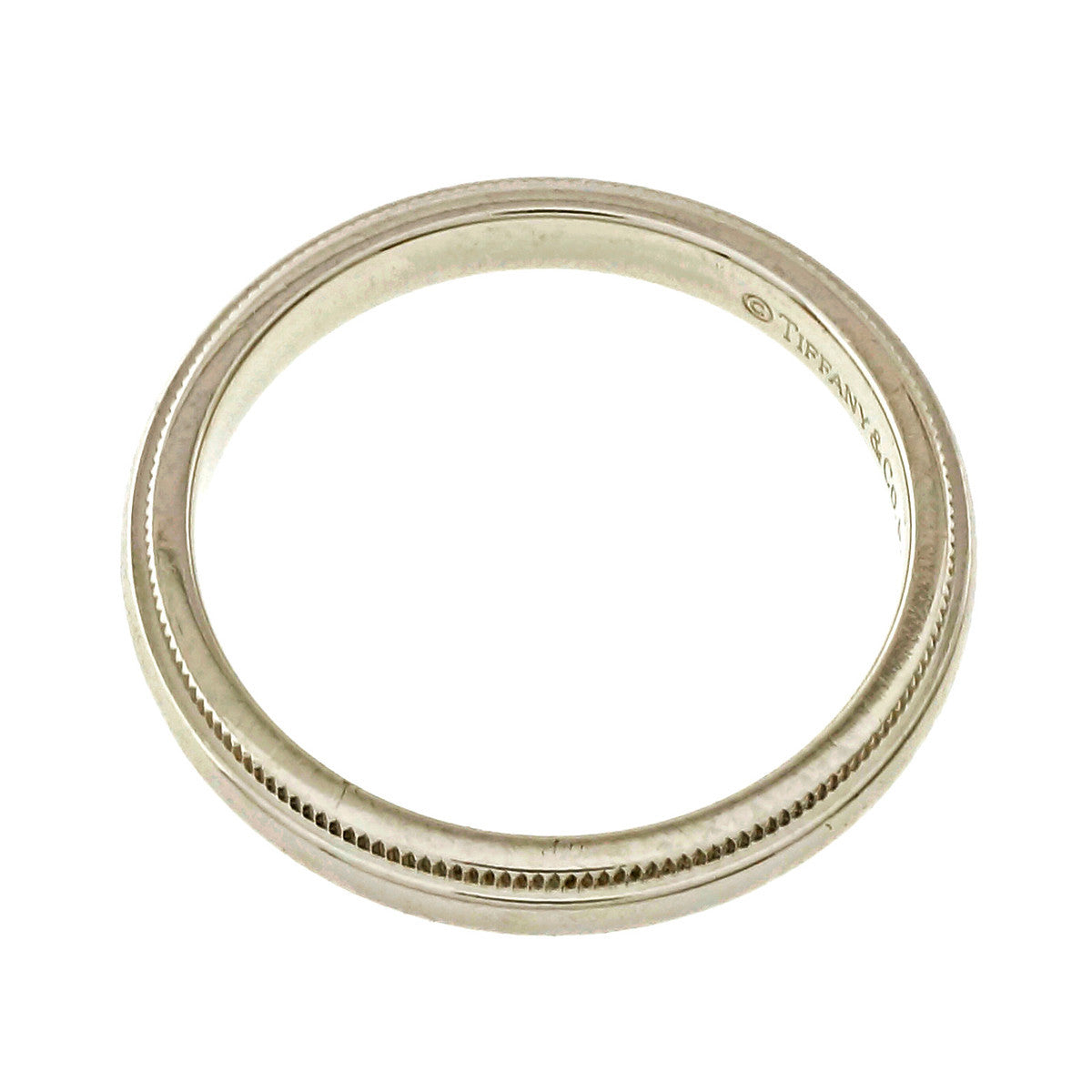 Tiffany & Co 3mm Platinum Wedding Band Ring – image 2