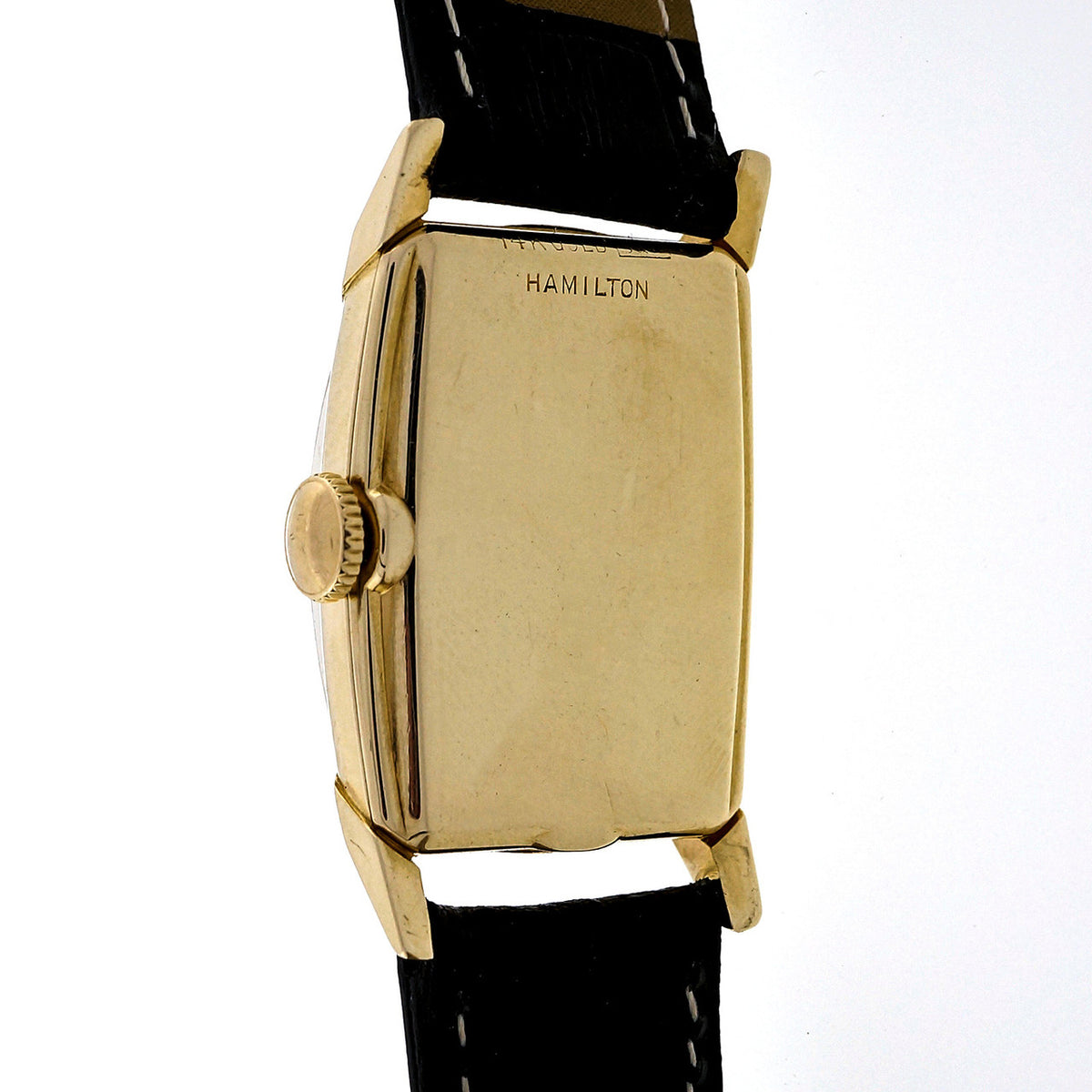 Art Deco 1940 Hamilton 19 Jewel M982 14k Yellow Gold Men's Ladies Watch – image 10
