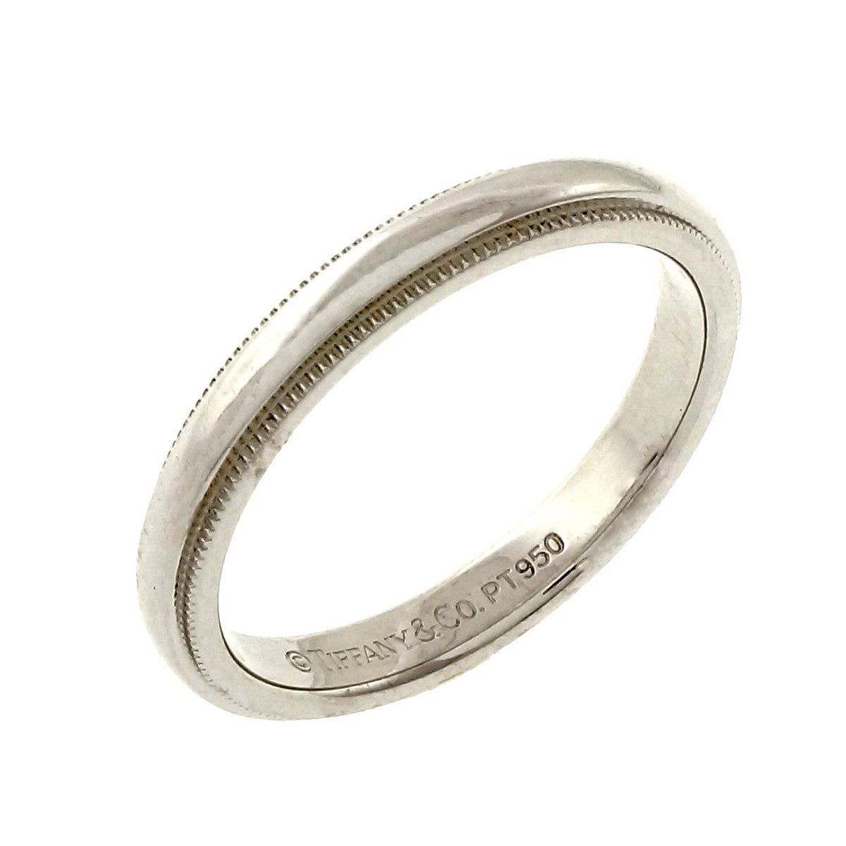 Tiffany & Co 3mm Platinum Wedding Band Ring – image 3