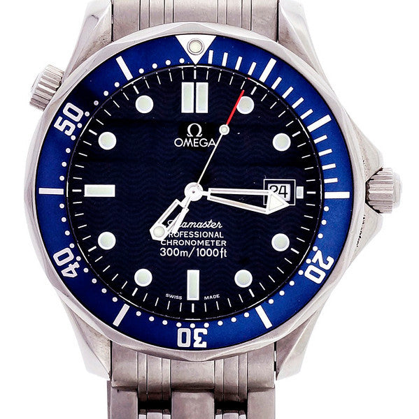 Omega Steel Seamaster Divers Automatic Date Wrist Watch