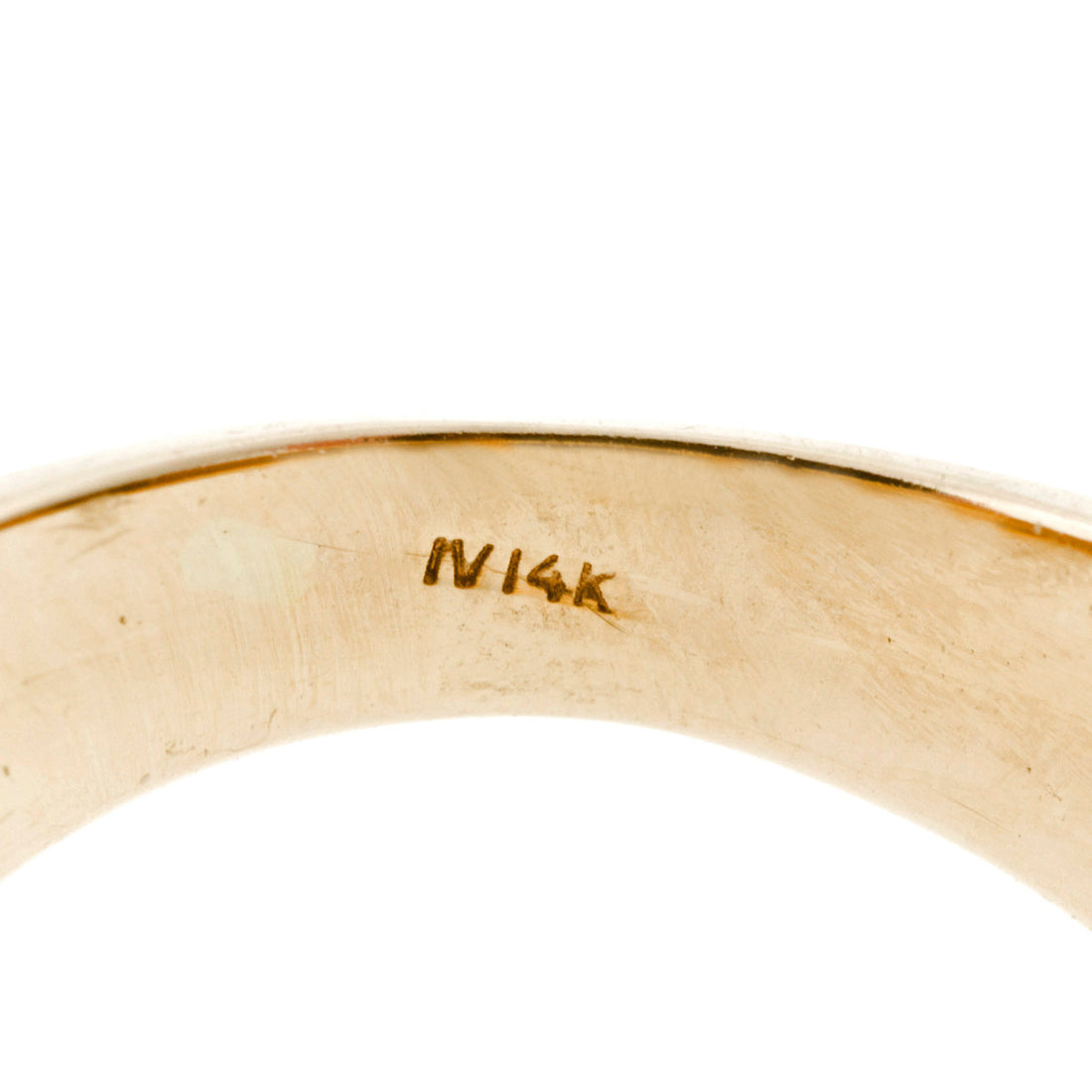 Vintage Cabochon Garnet 14k Yellow Gold Ring – image 6