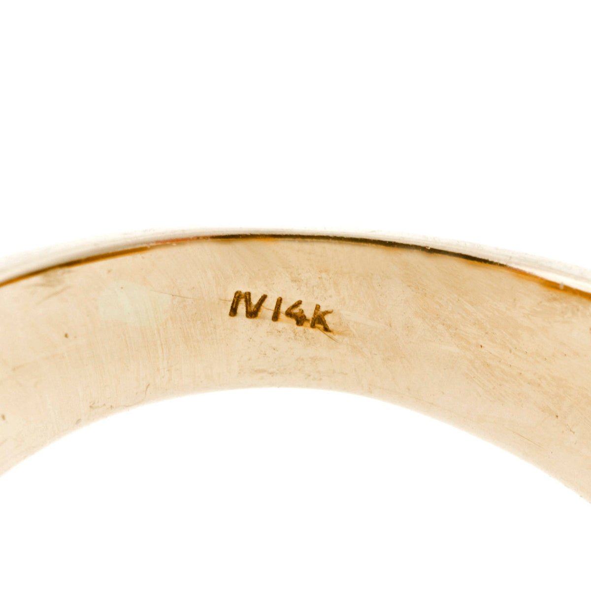 Vintage Cabochon Garnet 14k Yellow Gold Ring – image 6