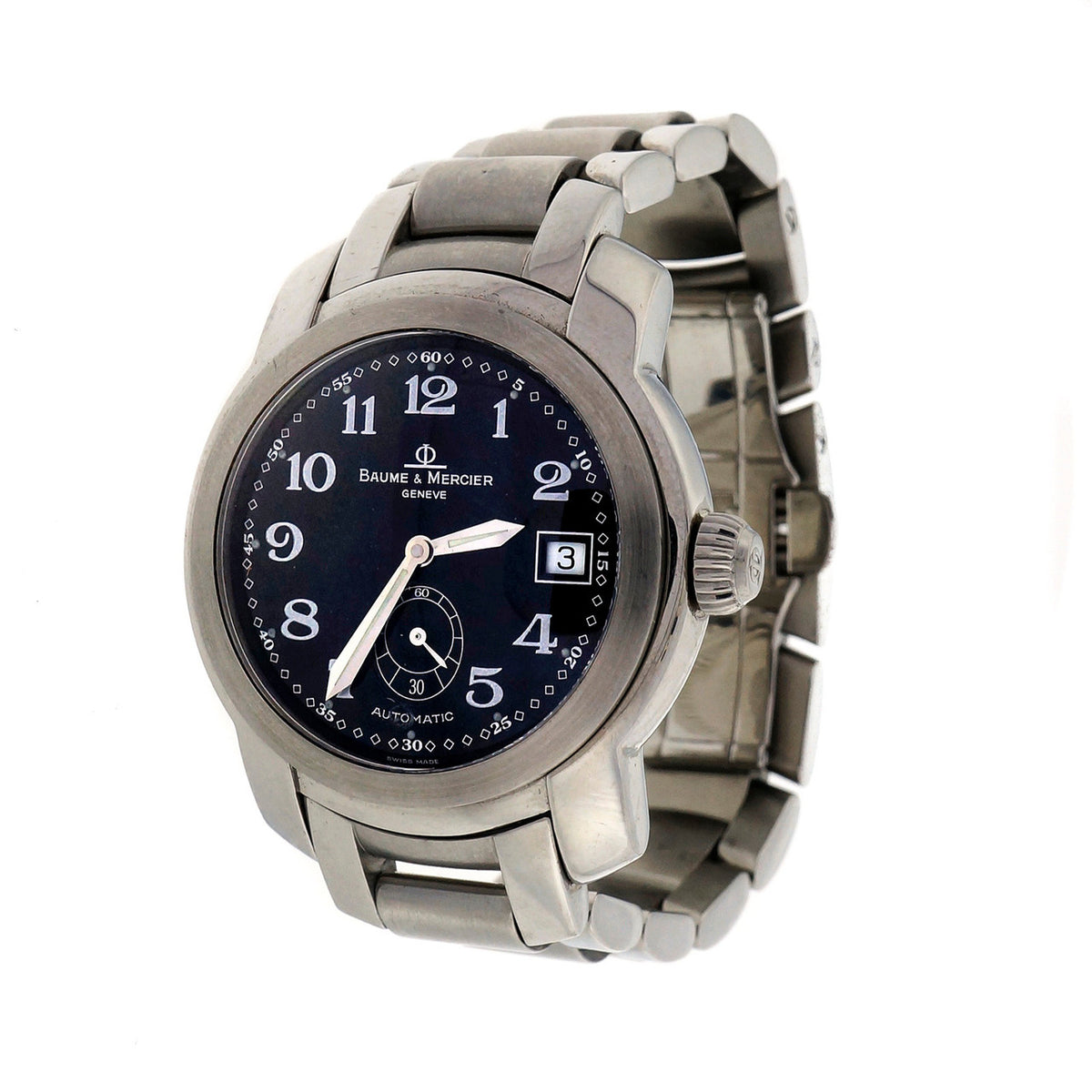 Baume & Mercier Black Dial Automatic Steel Capetown Wrist Watch – image 12