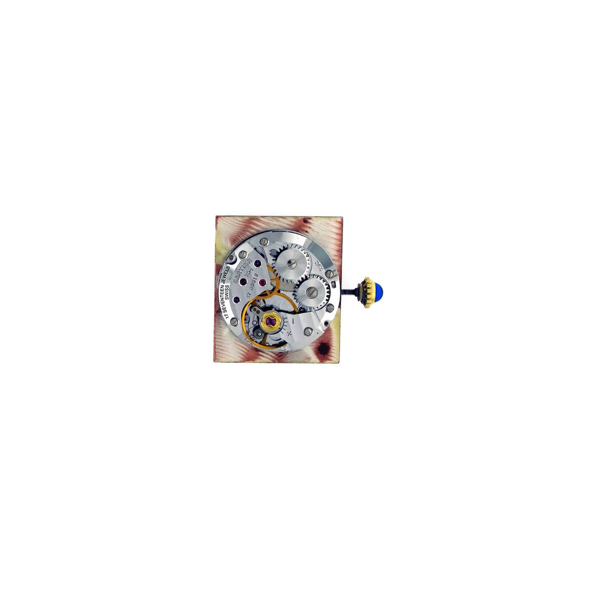 Baume & Mercier Ladies Gold Round Quartz Watch Custom Colored Turquoise Dial – image 13