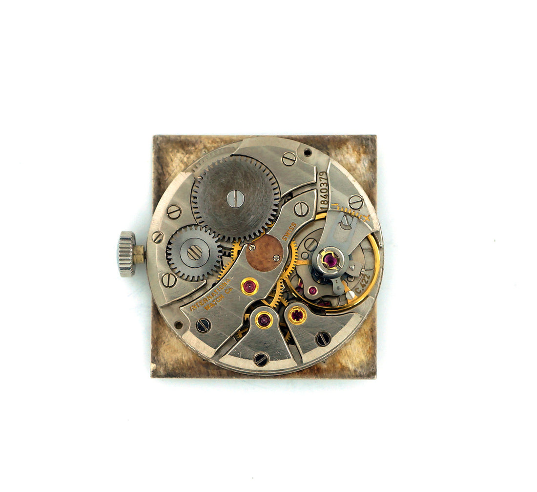 IWC White Gold Rectangular Wristwatch circa 1962 – image 8