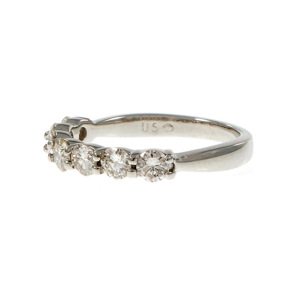 Peter Suchy Common Prong Diamond Platinum Wedding Band Ring – image 2