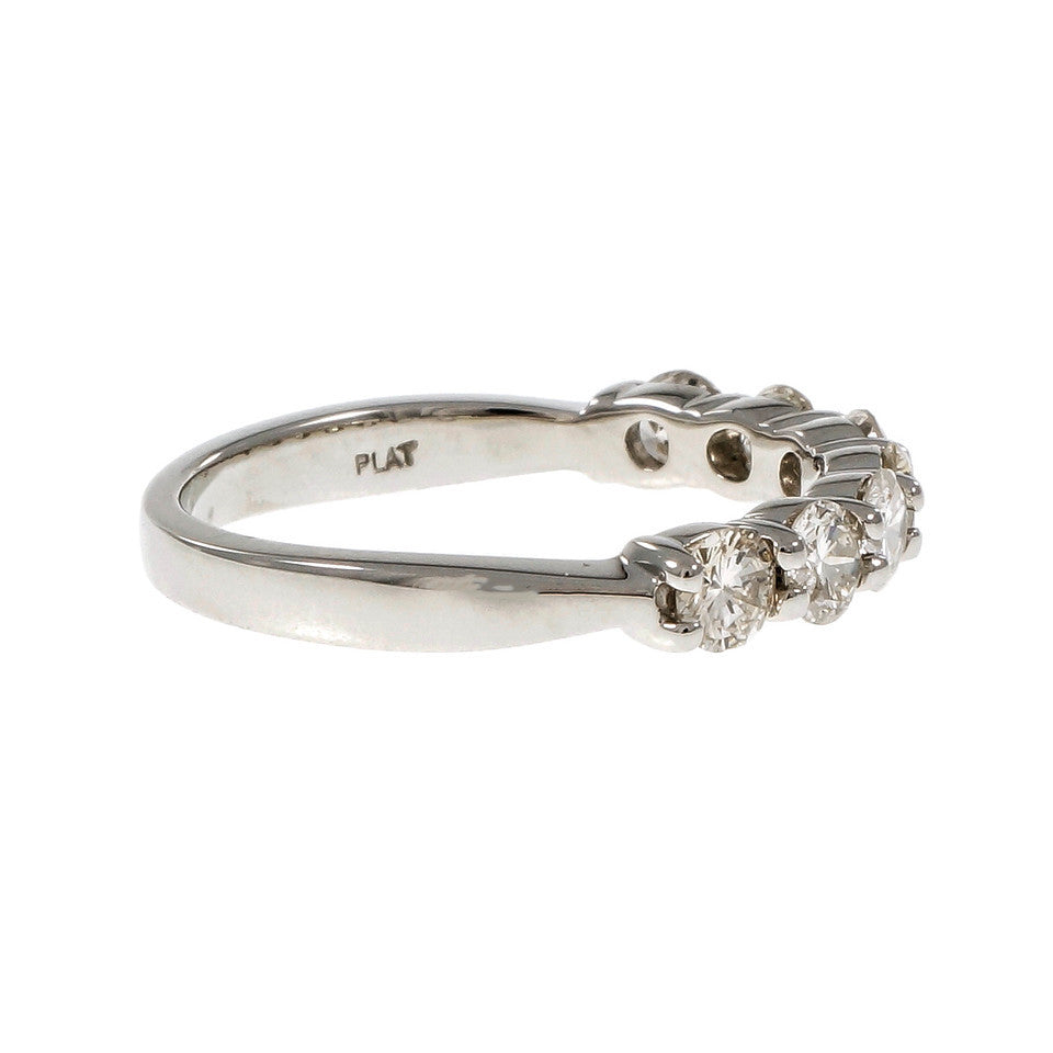 Peter Suchy Common Prong Diamond Platinum Wedding Band Ring – image 3