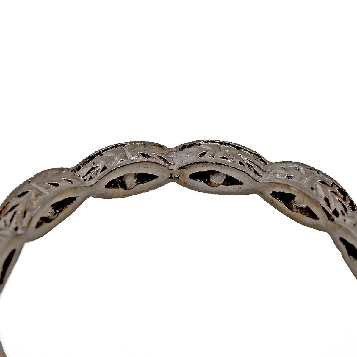 Art Deco Style PSD Platinum Wedding Band Ring .20ct Diamond Peter Suchy Designs – image 2