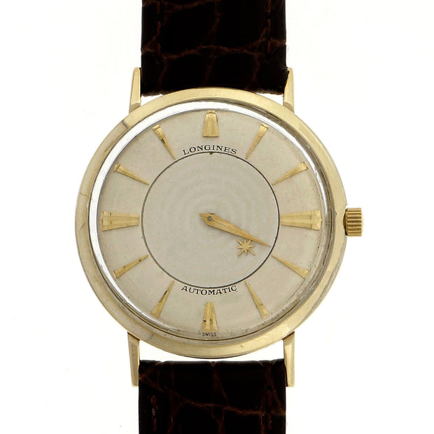 Vintage 1960 Longines Automatic Mystery Dial Gold Filled Strap Watch