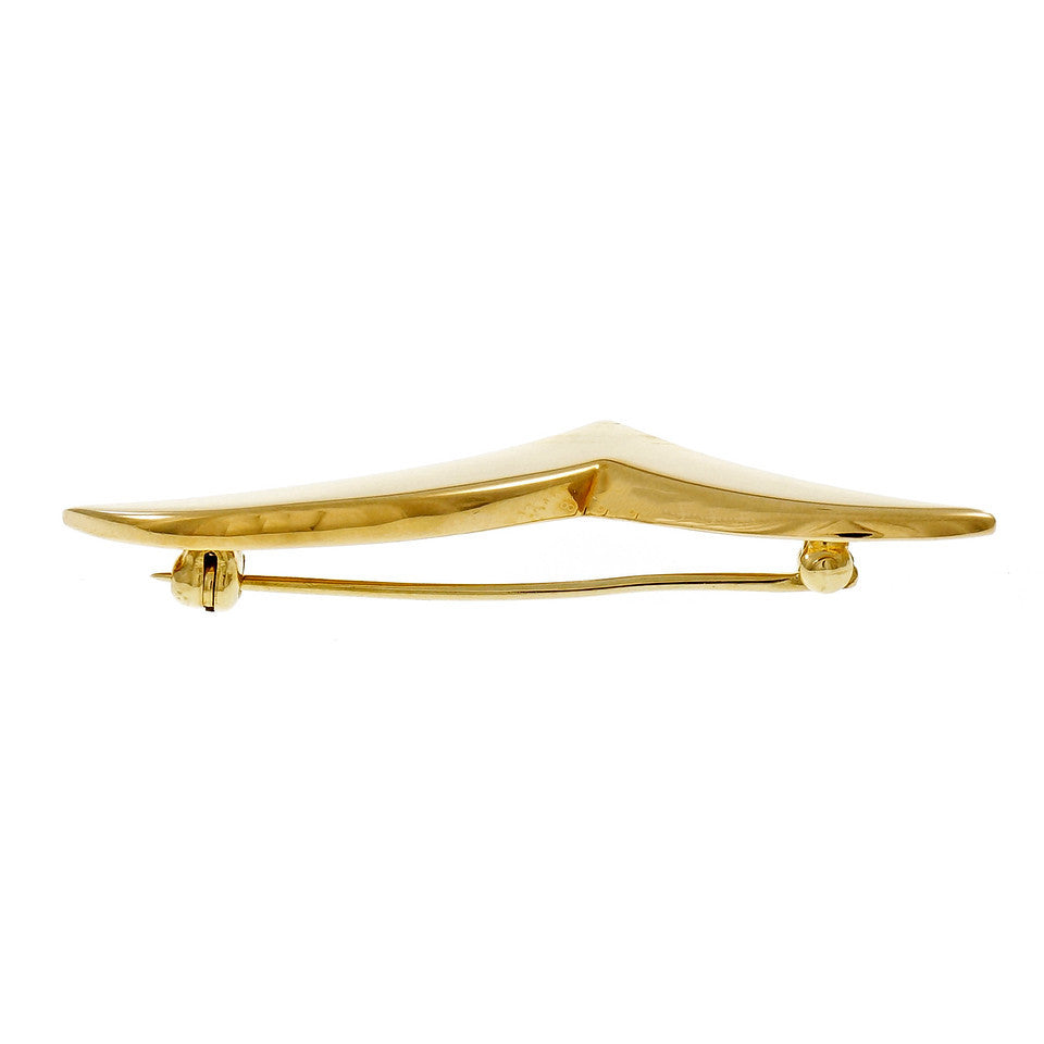 Tiffany & Co Medium Dove Seagull Pin 18k Yellow Gold – image 3