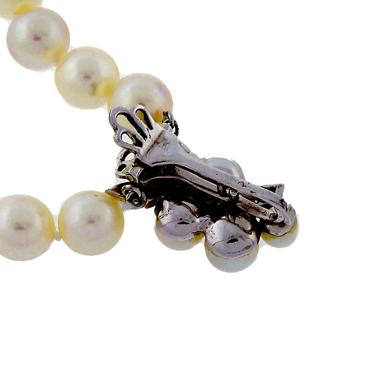 Vintage Estate 30 Inch Cultured Japanese Akoya 7.5mm Pearl Y Style Necklace – image 9