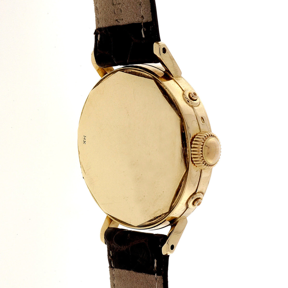 Vintage Movado Men's Watch 14k Day Date Month 4041 – image 10