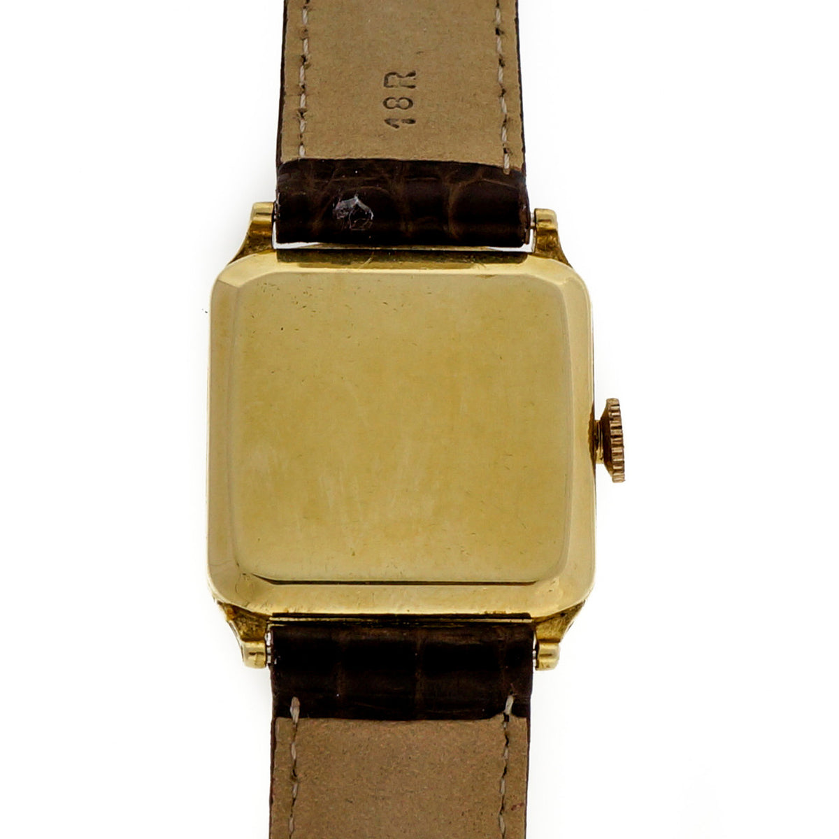 Art Deco 1939 Hamilton Green Gold Strap Watch Original Dial And Hands – image 9