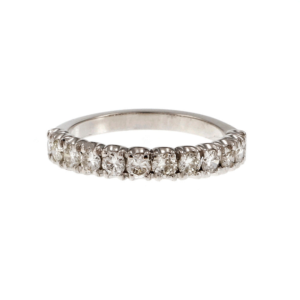 Estate Half Way Around Diamond Wedding Band Ring B