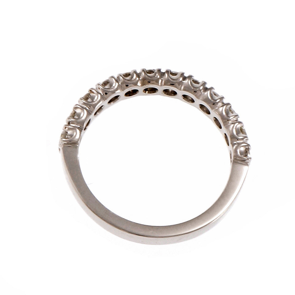 Estate Half Way Around Diamond Wedding Band Ring B – image 3