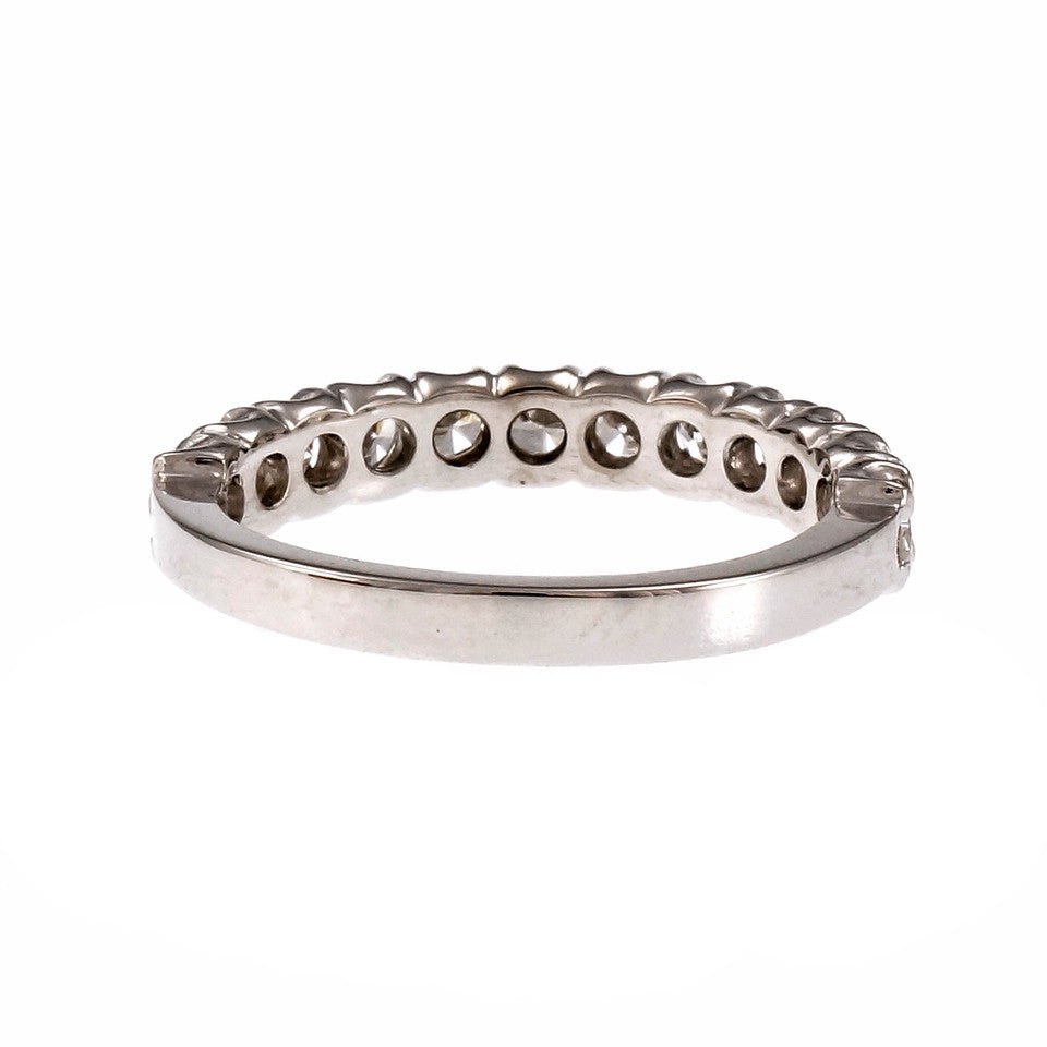 Estate Half Way Around Diamond Wedding Band Ring B – image 4