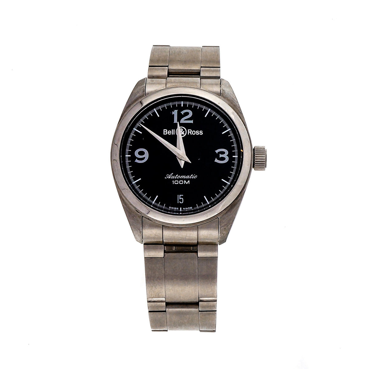Bell & Ross Automatic Dante Steel Black Dial Wrist Watch – image 2