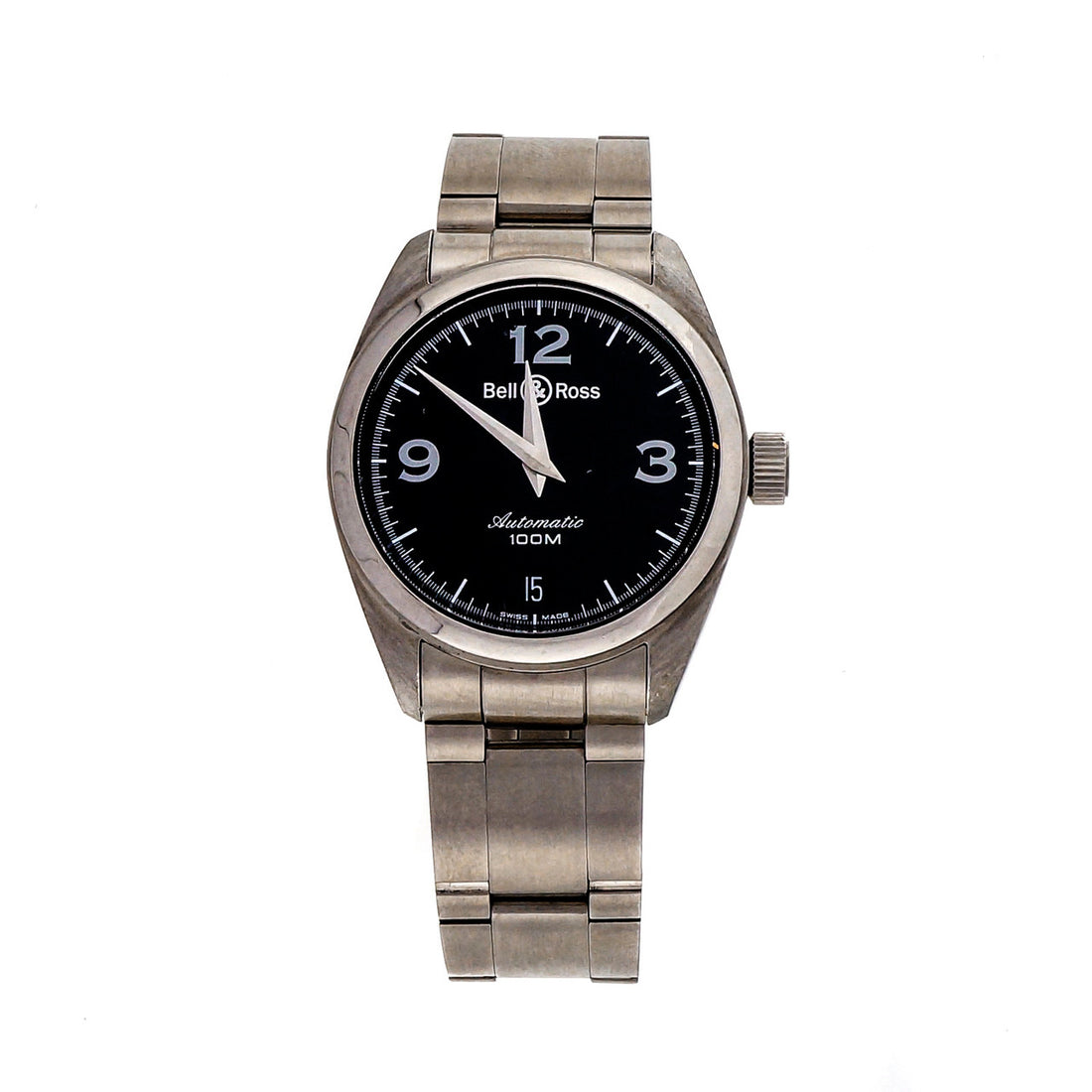 Bell & Ross Automatic Dante Steel Black Dial Wrist Watch – image 5