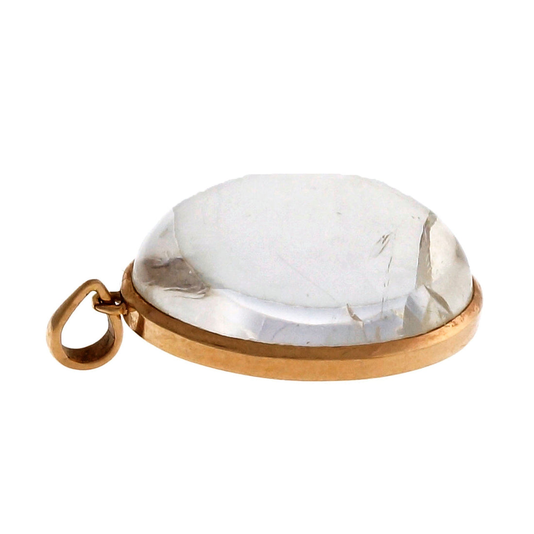 Quartz Manifestor Crystal Clear 18k Pink Gold Pendant 15.50cts – image 3