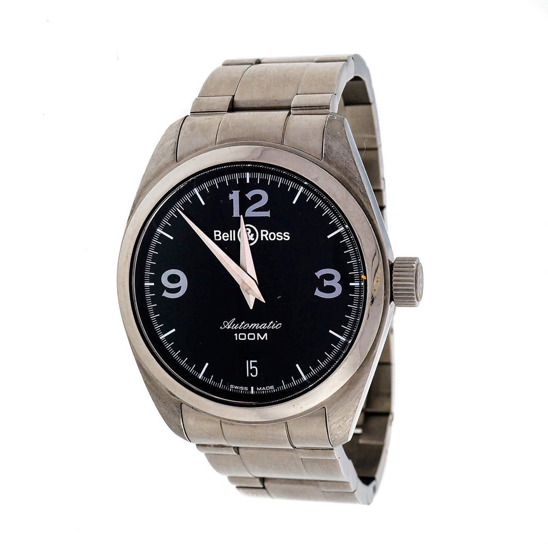 Bell & Ross Automatic Dante Steel Black Dial Wrist Watch – image 6