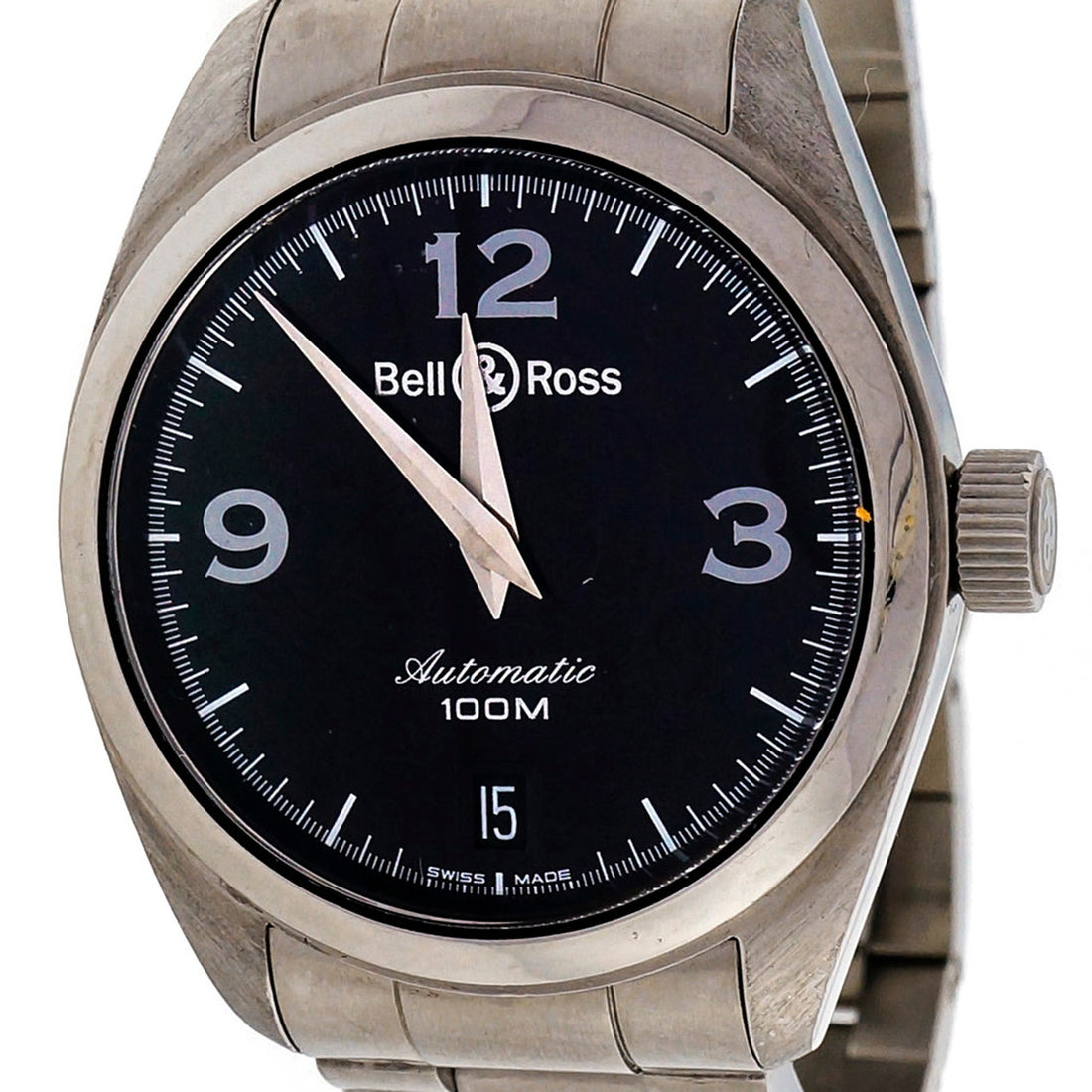 Bell & Ross Automatic Dante Steel Black Dial Wrist Watch – image 7