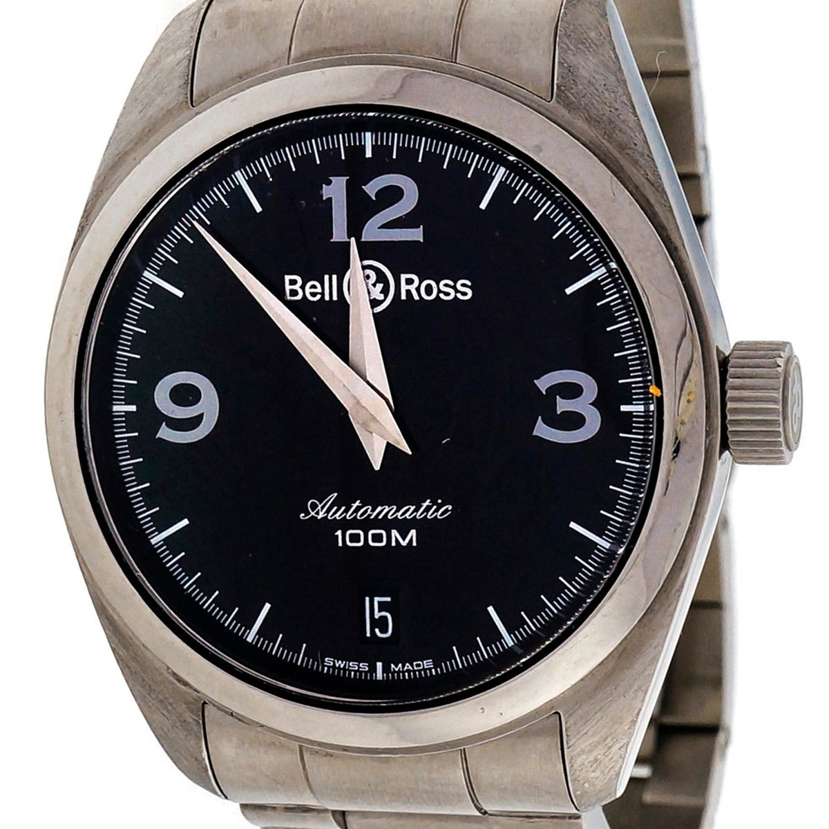 Bell & Ross Automatic Dante Steel Black Dial Wrist Watch – image 7