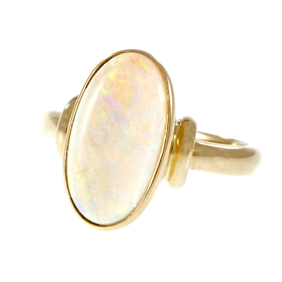 Peter Suchy GIA Certified Natural Opal Ring 18k Yellow Gold – image 2