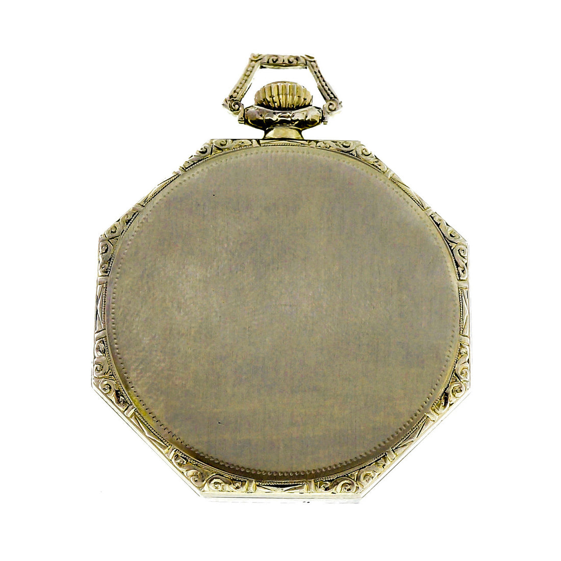 E. Howard Co Octagonal 1920 14k White Gold Pocket Watch – image 5