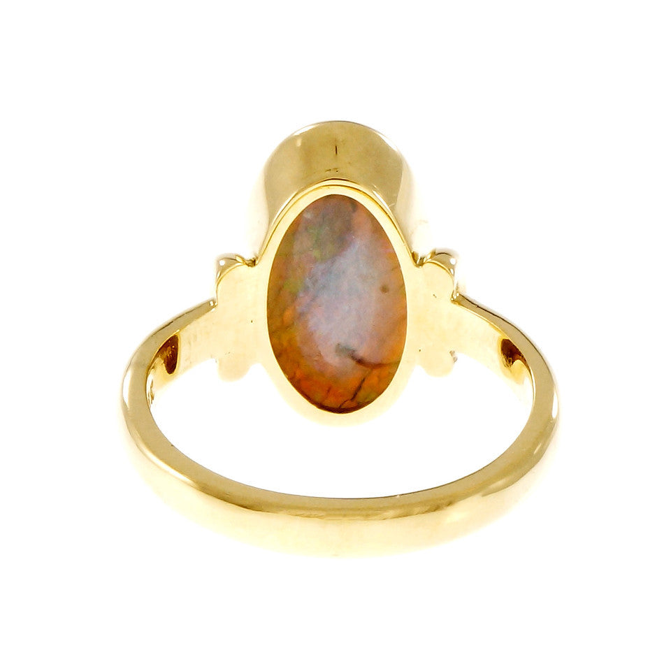 Peter Suchy GIA Certified Natural Opal Ring 18k Yellow Gold – image 4
